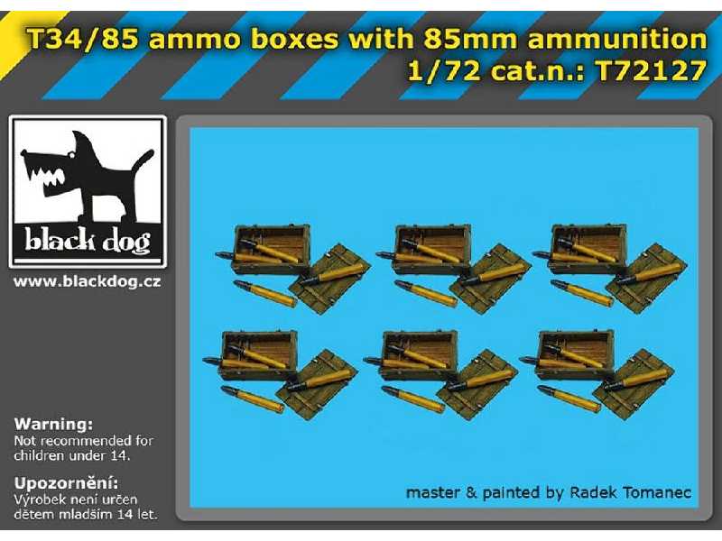 T34/85 Ammo Boxes With 85mm Ammunition - image 1