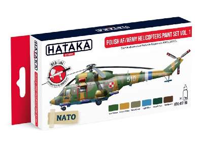 Htk-as116 Polish Af/Army Helicopters Paint Set - image 1
