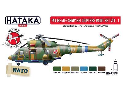 Htk-as116 Polish Af/Army Helicopters Paint Set - image 2