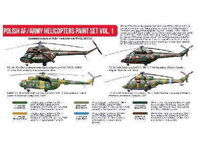 Htk-as116 Polish Af/Army Helicopters Paint Set - image 3