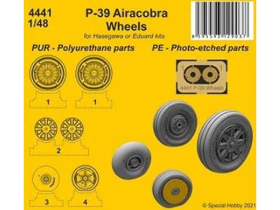 P-39 Airacobra Wheels (For Hasegawa Or Eduard Kits) - image 1