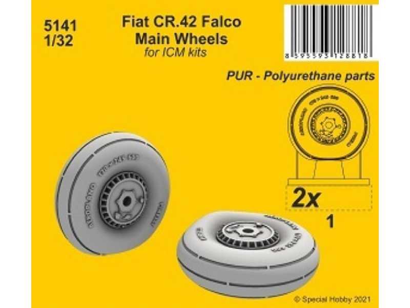 Fiat Cr.42 Falco Main Wheels (For Icm Kit) - image 1