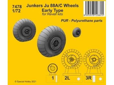 Junkers Ju 88a/C Wheels Early Type (For Revell Kit) - image 1