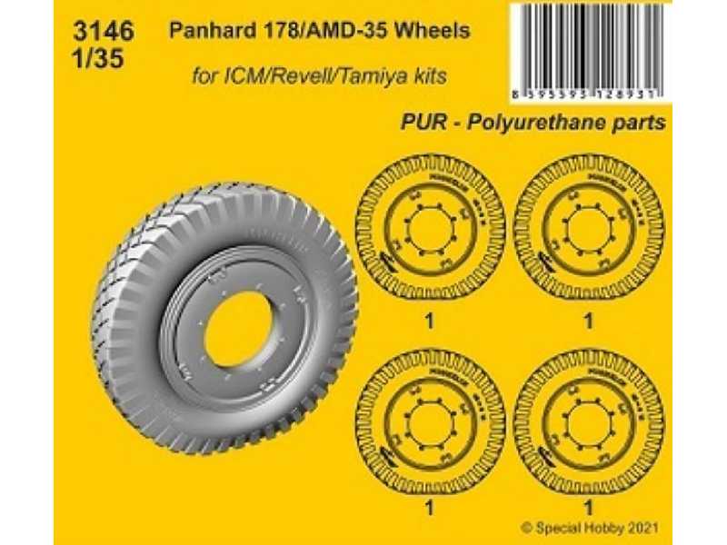 Panhard 178/Amd-35 Wheels (For Icm / Revell / Tamiya Kits) - image 1