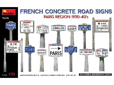 French Concrete Road Signs. Paris Region 1930-40’s - image 1