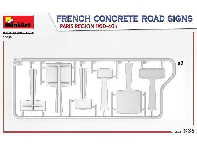 French Concrete Road Signs. Paris Region 1930-40’s - image 3