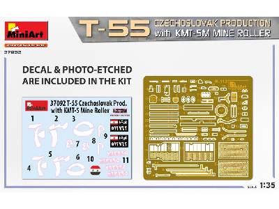 T-55 Czechoslovak Production With Kmt-5m Mine Roller - image 3