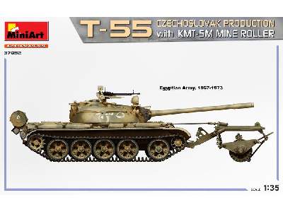 T-55 Czechoslovak Production With Kmt-5m Mine Roller - image 4