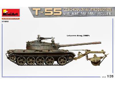 T-55 Czechoslovak Production With Kmt-5m Mine Roller - image 5