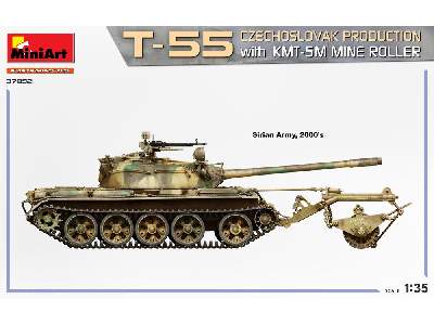 T-55 Czechoslovak Production With Kmt-5m Mine Roller - image 6
