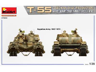 T-55 Czechoslovak Production With Kmt-5m Mine Roller - image 7