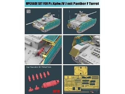 Upgrade Solution Series For Pz.Kpfw.Iv J Mit Panther F Turret - image 2