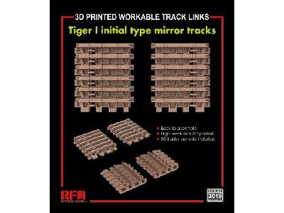 3d Printed Workable Track Links Tiger I Initial Type Mirror Tracks - image 1