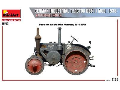 German Industrial Tractor D8511 Mod. 1936 With Cargo Trailer - image 2