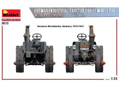 German Industrial Tractor D8511 Mod. 1936 With Cargo Trailer - image 3