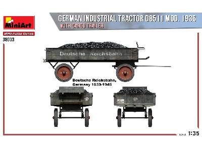 German Industrial Tractor D8511 Mod. 1936 With Cargo Trailer - image 4