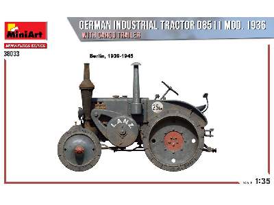 German Industrial Tractor D8511 Mod. 1936 With Cargo Trailer - image 5