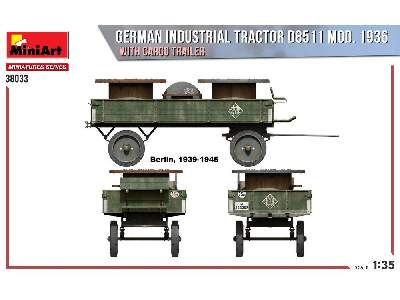 German Industrial Tractor D8511 Mod. 1936 With Cargo Trailer - image 19