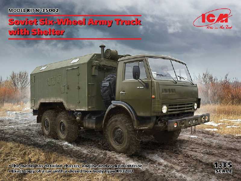 Soviet Six-wheel Army Truck With Shelter - image 1 Soviet Six-wheel Army Truck With Shelter - image 1