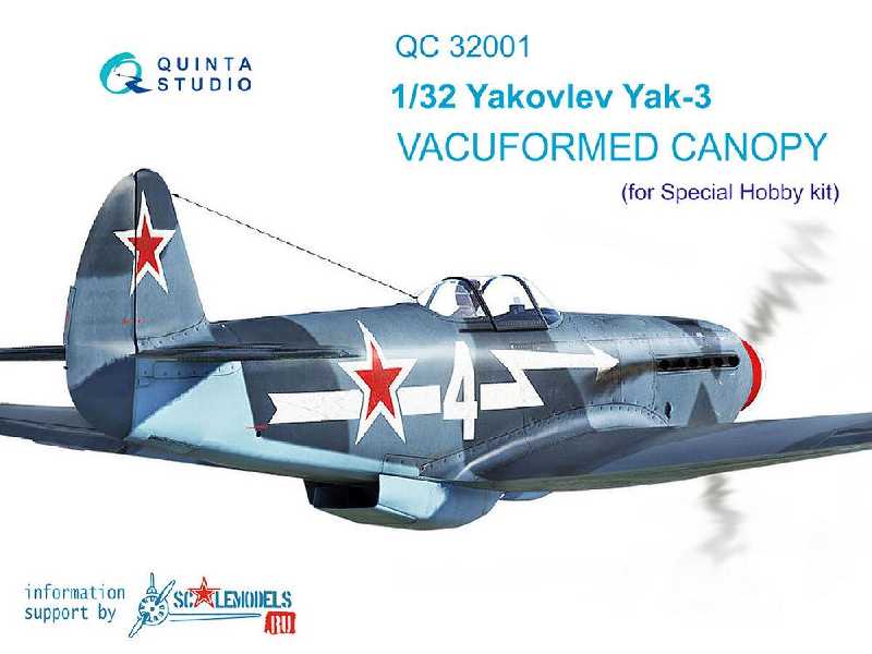 Yak-3 Vacuformed Clear Canopy - image 1