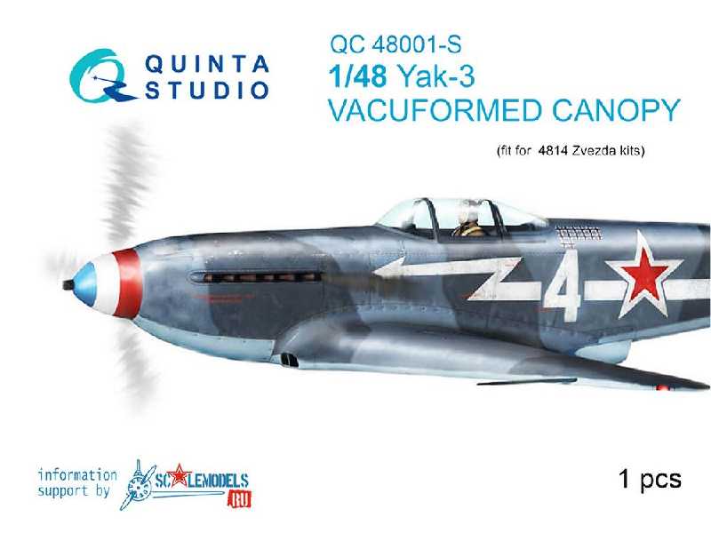 Yak-3 Vacuformed Clear Canopy - image 1
