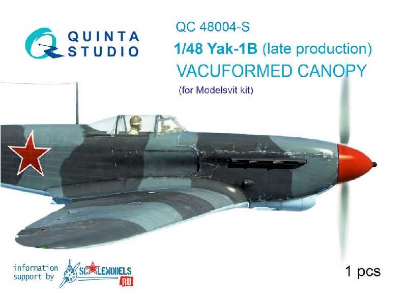 Yak-1b (Late Production) Vacuformed Clear Canopy - image 1