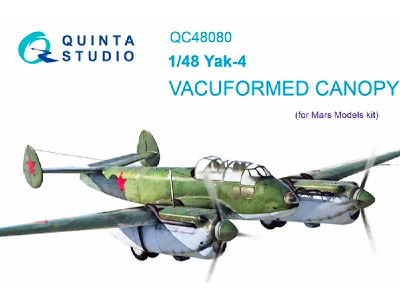 Yak-4 Vacuformed Clear Canopy - image 1