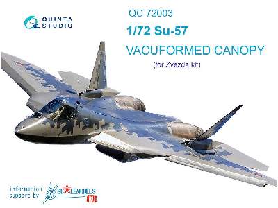 Su-57 Vacuformed Clear Canopy - image 1