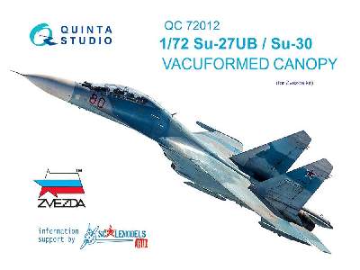 Su-27ub/Su-30 Vacuformed Clear Canopy - image 1
