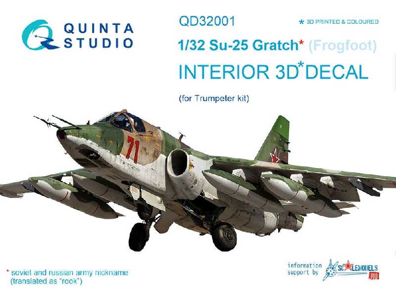 Su-25 3d-printed & Coloured Interior On Decal Paper - image 1 Su-25 3d-printed & Coloured Interior On Decal Paper - image 1