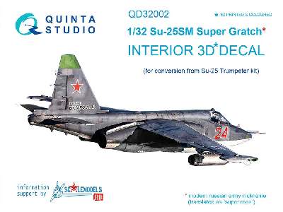 Su-25sm 3d-printed & Coloured Interior On Decal Paper - image 1