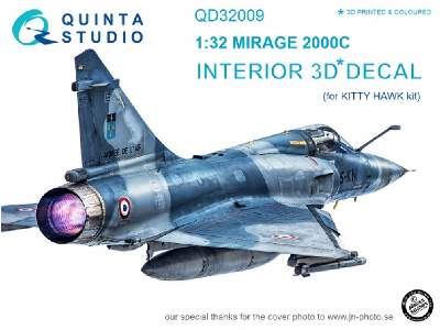 Mirage 2000c 3d-printed & Coloured Interior On Decal Paper - image 1