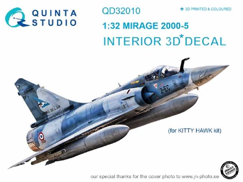 Mirage 2000-5 3d-printed & Coloured Interior On Decal Paper - image 1