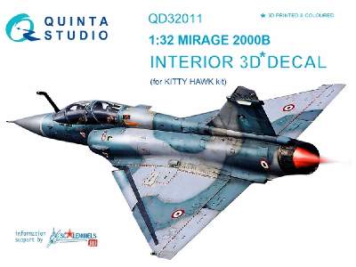 Mirage 2000b 3d-printed & Coloured Interior On Decal Paper - image 1