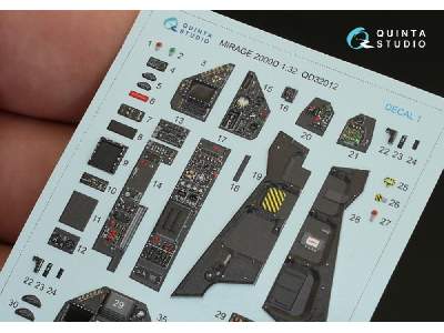 Mirage 2000d 3d-printed & Coloured Interior On Decal Paper - image 2