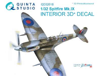 Spitfire Mk.Ix 3d-printed & Coloured Interior On Decal Paper - image 1