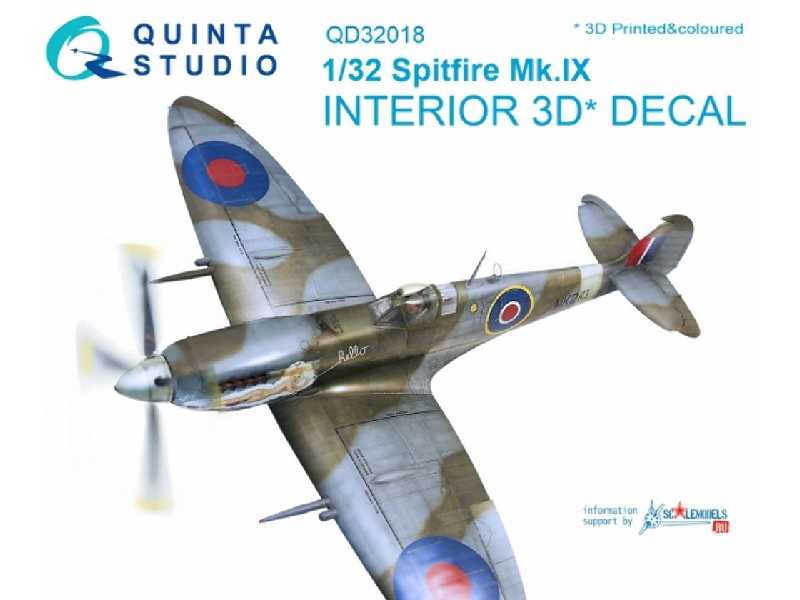 Spitfire Mk.Ix 3d-printed & Coloured Interior On Decal Paper - image 1