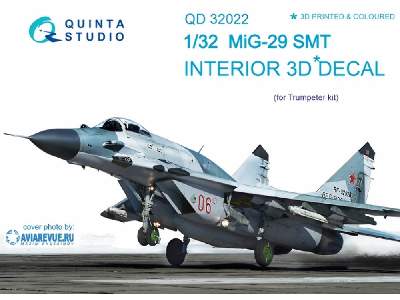 Mig-29smt 3d-printed & Coloured Interior On Decal Paper - image 1