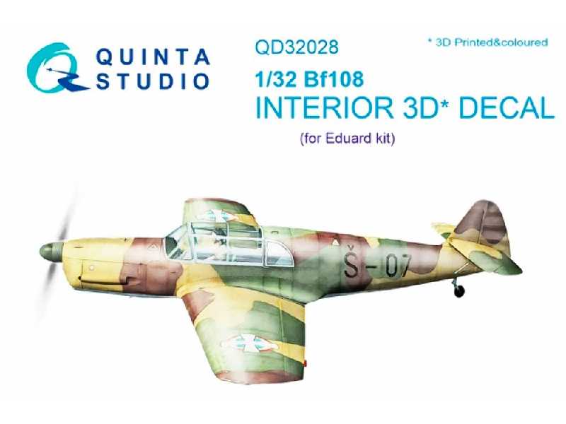 Bf 108 3d-printed And Coloured Interior On Decal Paper - image 1