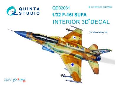 F-16i 3d-printed And Coloured Interior On Decal Paper - image 1