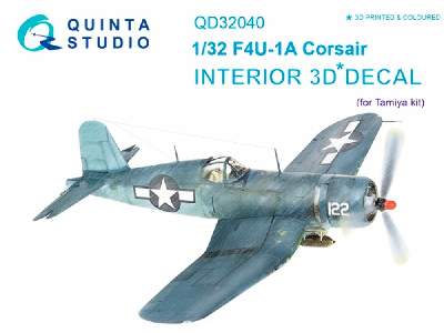 F4u-1a Corsair 3d-printed And Coloured Interior On Decal Paper - image 1
