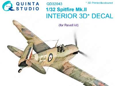 Spitfire Mk. Ii 3d-printed And Coloured Interior On Decal Paper - image 1