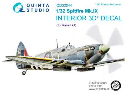 Spitfire Mk. Ix 3d-printed And Coloured Interior On Decal Paper - image 1