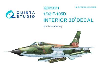 F-105d 3d-printed And Coloured Interior On Decal Paper - image 1