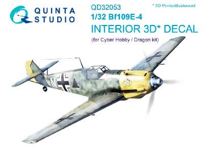 Bf 109e-4 3d-printed And Coloured Interior On Decal Paper - image 1