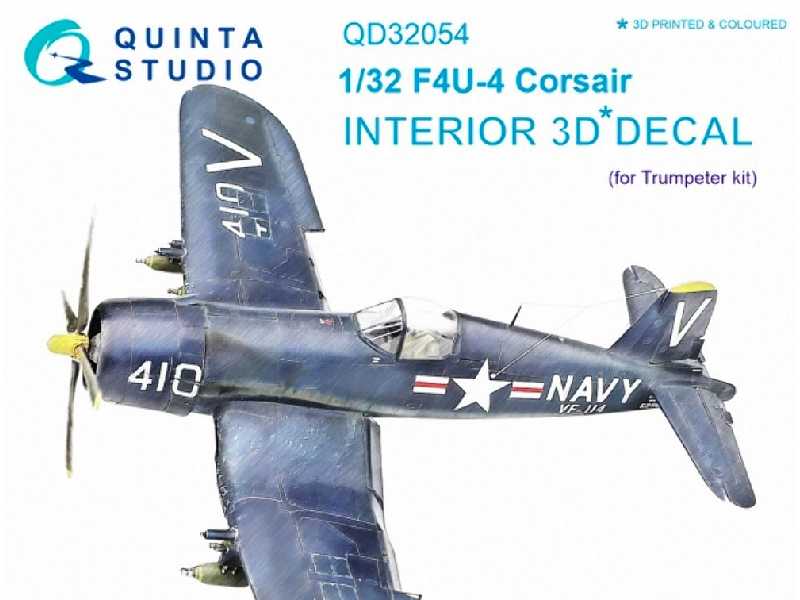 F4u-4 3d-printed And Coloured Interior On Decal Paper - image 1