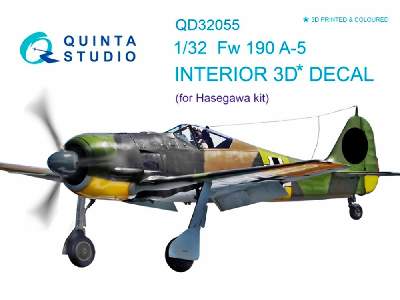 Fw 190a-5 3d-printed And Coloured Interior On Decal Paper - image 1