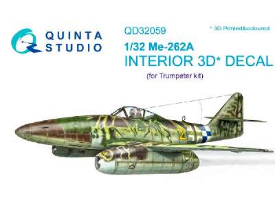 Me-262a 3d-printed And Coloured Interior On Decal Paper - image 1