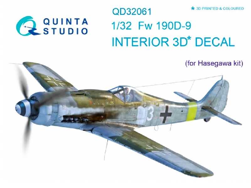 Fw 190d-9 3d-printed And Coloured Interior On Decal Paper - image 1