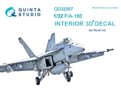 F/A-18e 3d-printed And Coloured Interior On Decal Paper - image 1